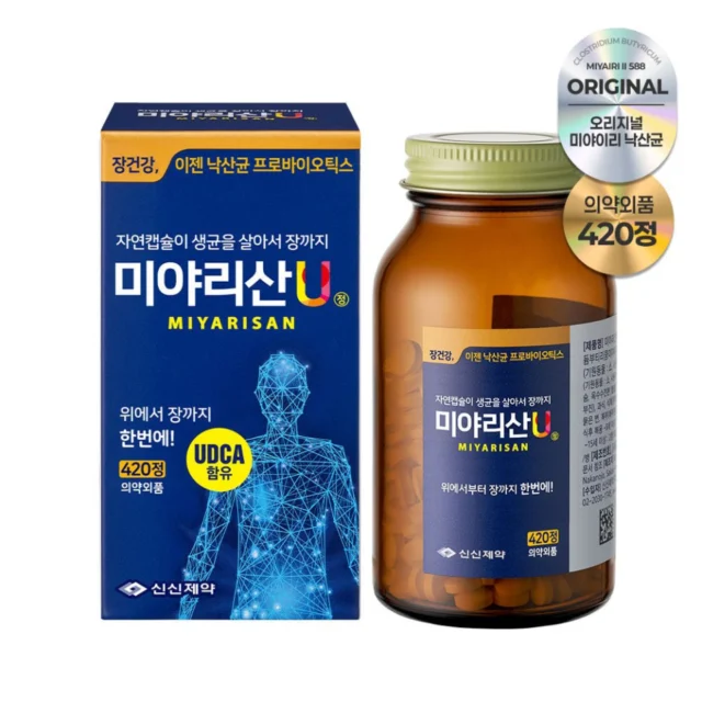 미야리산U 낙산균 프로바이오틱스 420정, 1개